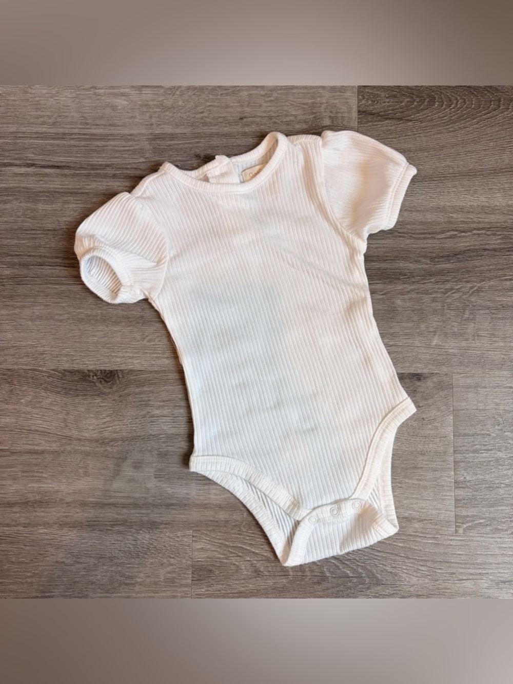 Cynthia Rowley baby girls white ribbed bodysuit